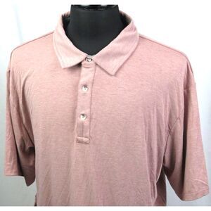 Men's Free Fly Performance Bamboo Pale Pink Short Sleeved Stretch Polo Shirt XXL
